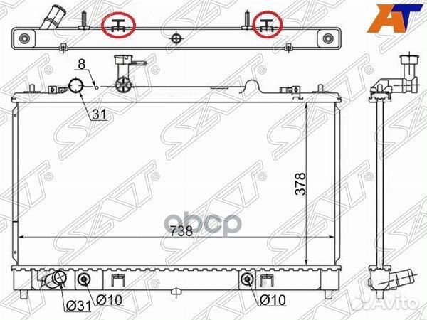 Радиатор Mazda Mazda6 02-12 / Atenza 02-12 MZ00