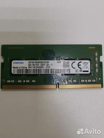 Оперативная память sodimm ddr4 8gb 2666