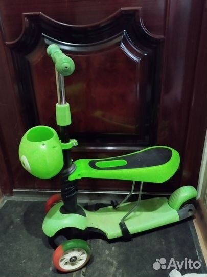Самокат детский трехколесный бу