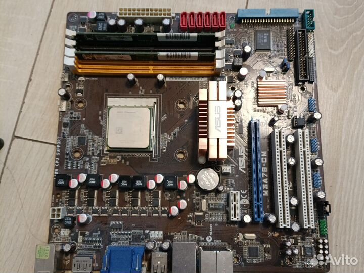 Мат плата am2 проц phenom ddr2 1gb x 2 и кулер