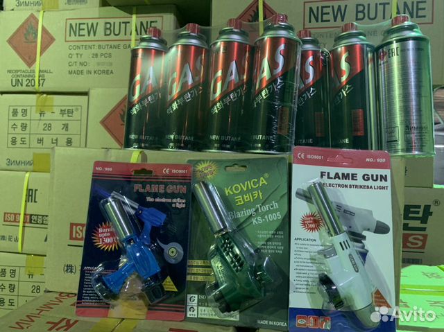 Газовый баллончик,пьеза горелки