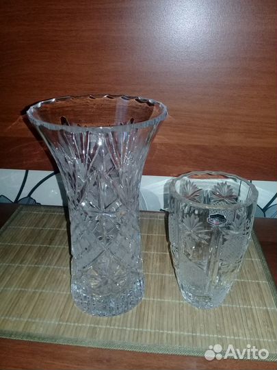 Вазы хрустальные