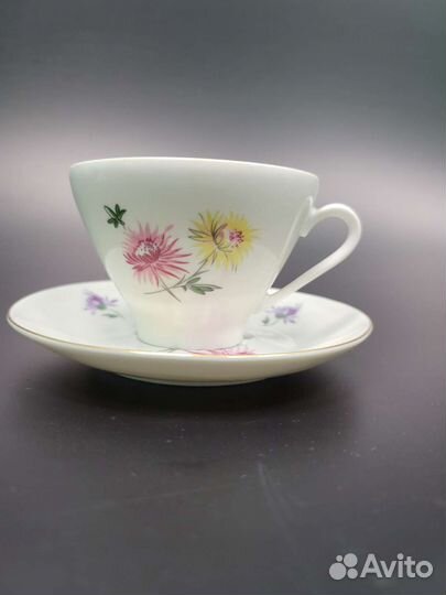 Чайный сервиз Астры Freiberger Гдр