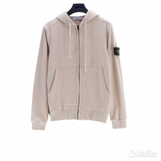 Зип худи Stone Island M2 темно-бежевое
