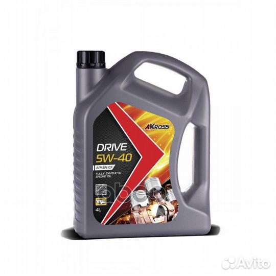 Моторное масло AKross 5W-40 drive SN/CF 4л AKross