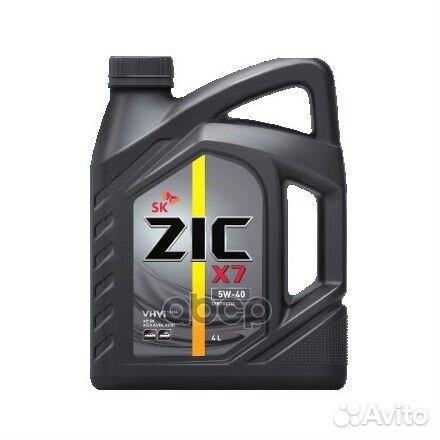 ZIC X7 5W40 (4L) масло моторноесинтAPI SP,acea