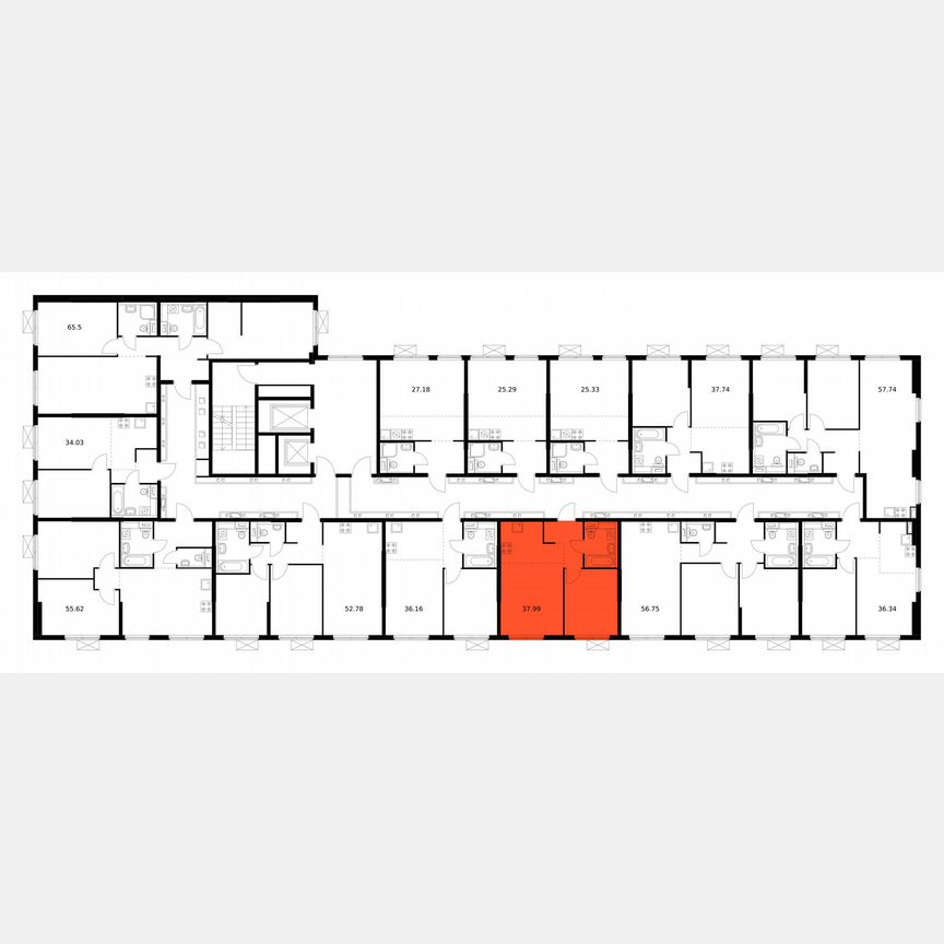 1-к. квартира, 38 м², 11/12 эт.