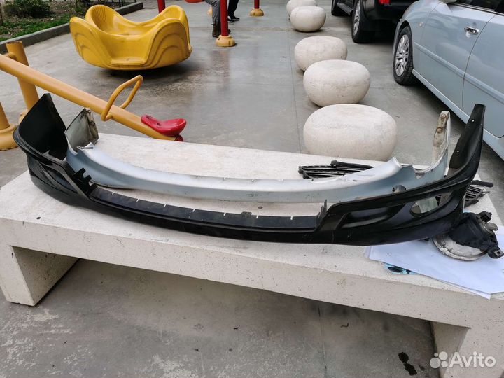 Накладка на передний бампер (губа) Mark 2 Blit