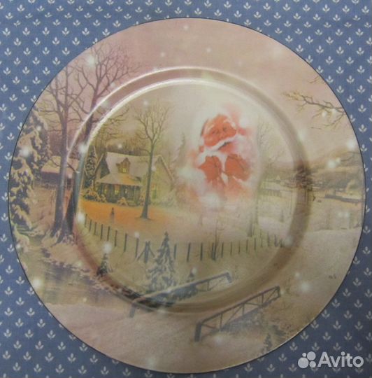 Новогодняя декоративная тарелка. Новая