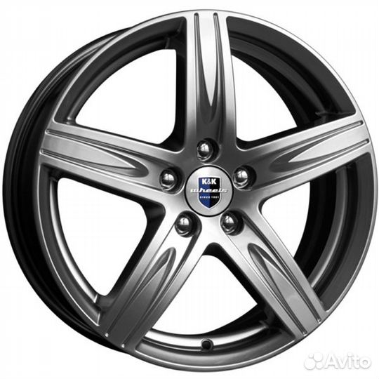 K&K Андорра : 6.5x16 5*114.3 Et:45 Dia:67.1 блэк платинум