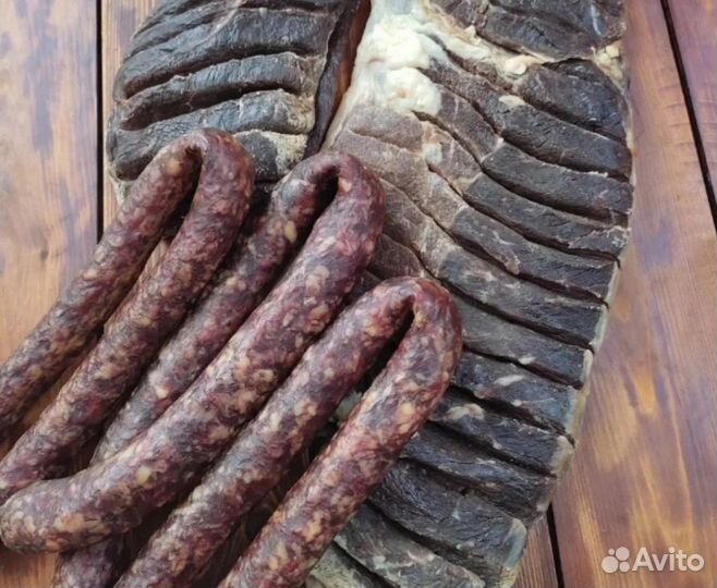 Сушеное мясо и сушеная колбаса из Дагестана(говяд)