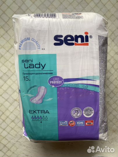 Урологические прокладки Seni Lady Extra 4 капли