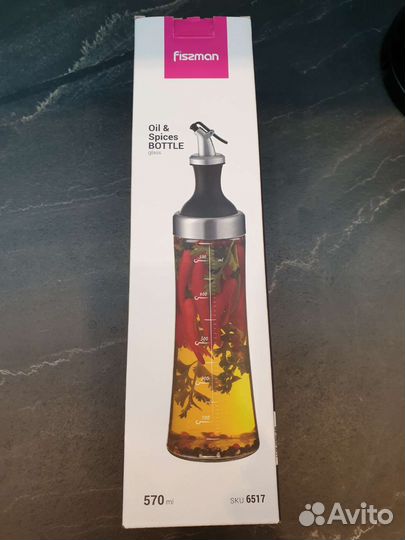 Бутылка ёмкость для масла Fissman 570мл новая
