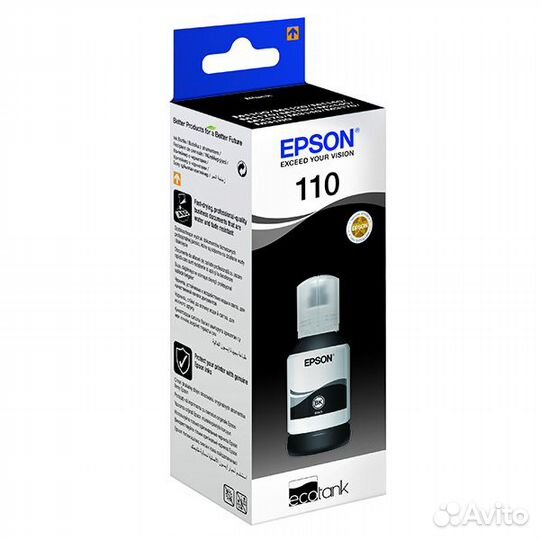 Epson 110 C13T03P14A, чернила черные