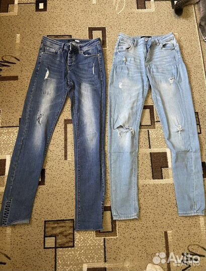 Пакет вещей (джинсы, юбки, платья, плащ)