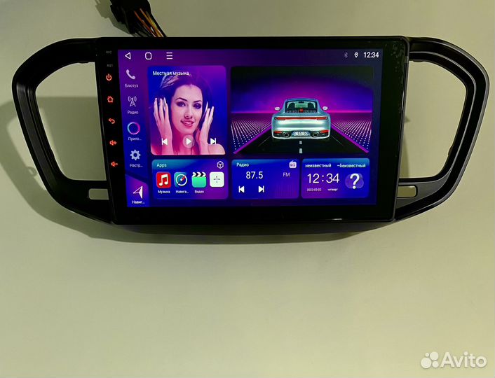 Магнитола 2 дин 3/32гб android для LADA Vesta NG