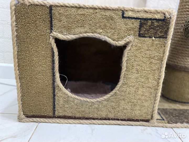 Домик для кошки с когтеточкой