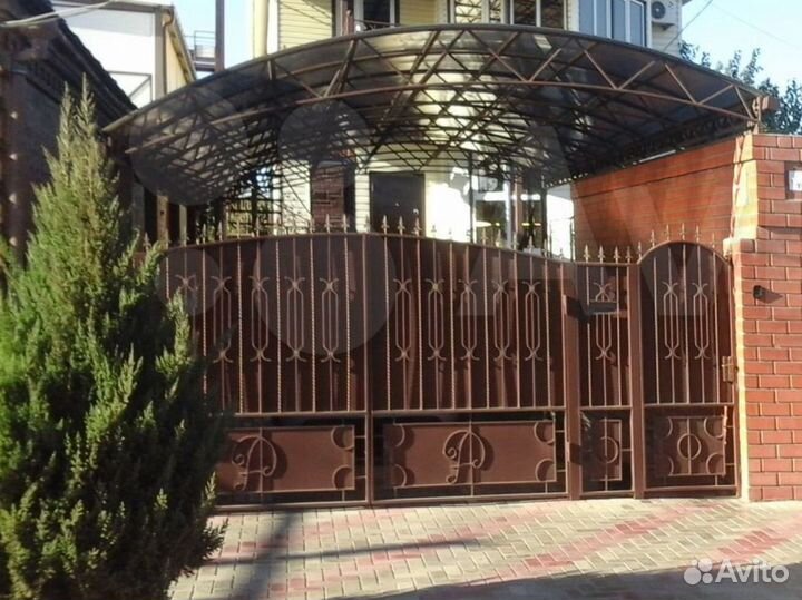 Ворота распашные с ковокой