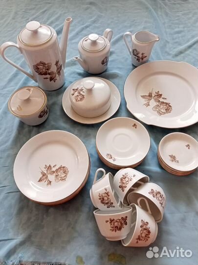 Чайно-кофейный сервиз, ГДР 70-е годы прошлого века