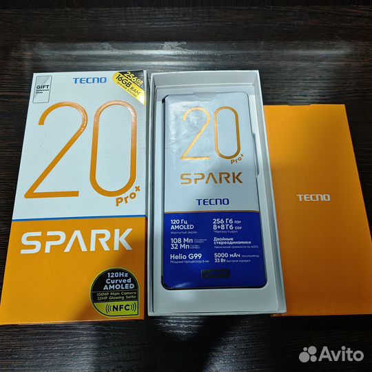 TECNO Spark 20 Pro+, 8/256 ГБ
