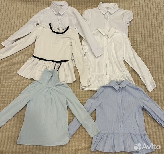 Школьные блузки пакетом 128 134