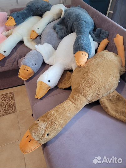 Мягкая игрушка гусь обнимусь 90,120,130,190