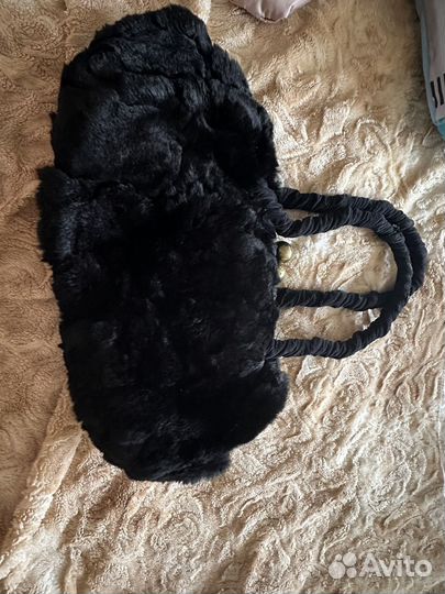 Сумка радикюль меховая