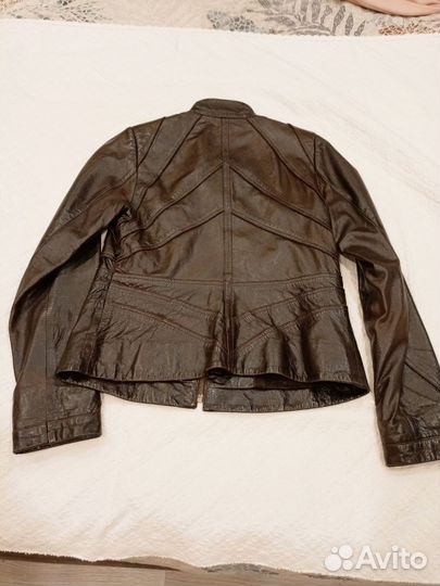 Куртка кожаная женская, весна, Турция