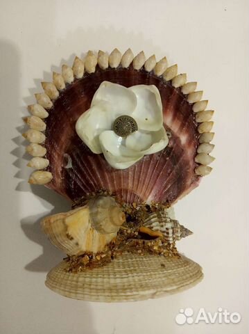 Салфетница из ракушек