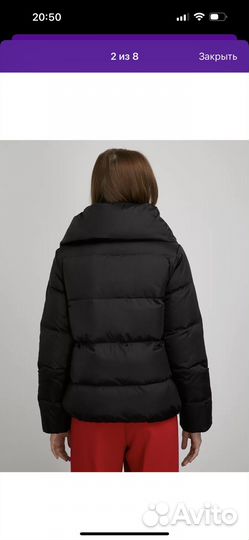 Пуховик снежная королева 42