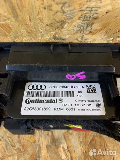 Блок управления климат-контролем Audi A3 8P(5хб)