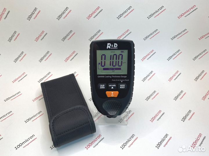 Толщиномер R&D GM998 черный. Новый. Доставка
