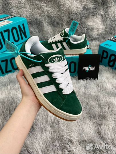 Adidas Campus 00s Зеленые Оригинал Poizon