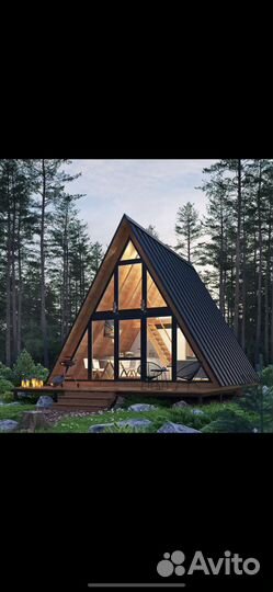 А фрейм, дом, дача, домик, модульные дома