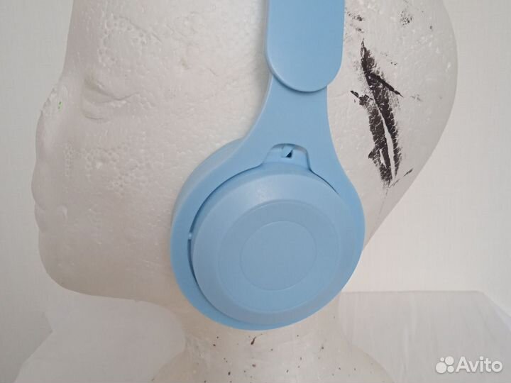 Bluetooth наушники (гарнитура), голубые