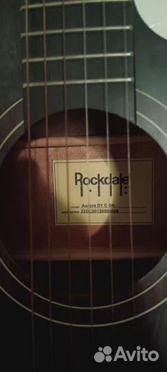 Акустическая гитара rockdale бу