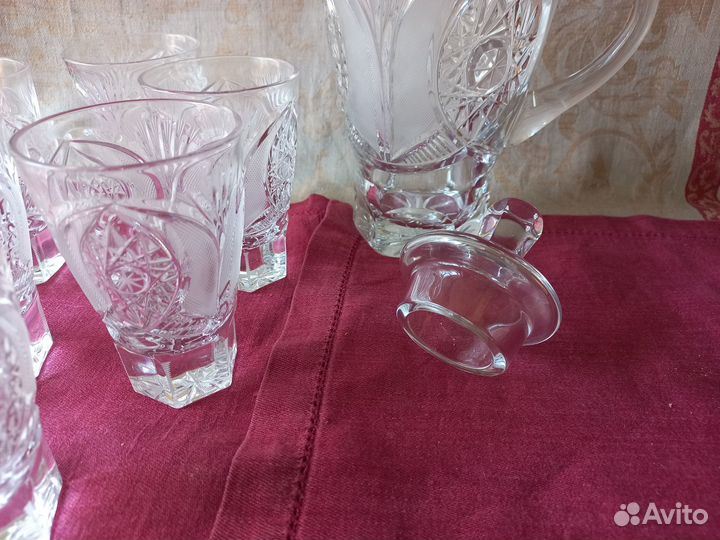 Графин и стаканы хрусталь СССР