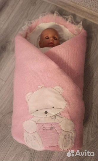 Конверт-одеяло для девочки, зимнее