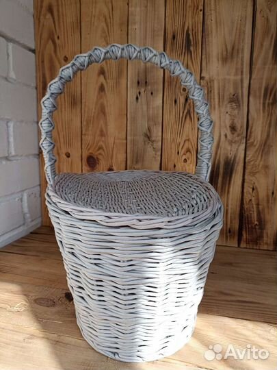 Корзина плетеная из Эколозы