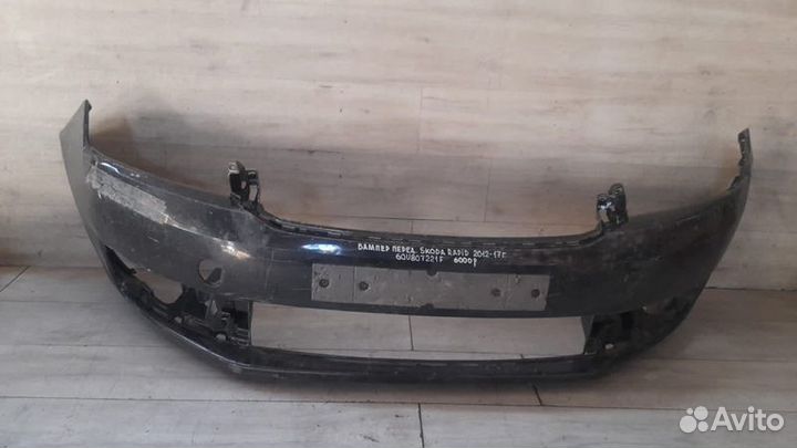 Бампер передний Skoda Rapid С 2012 По 2017 Год