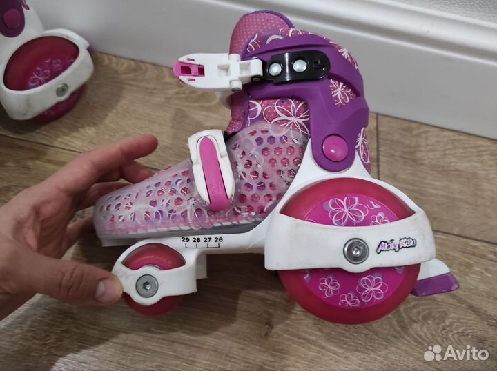 Детские раздвижные ролики 26 29