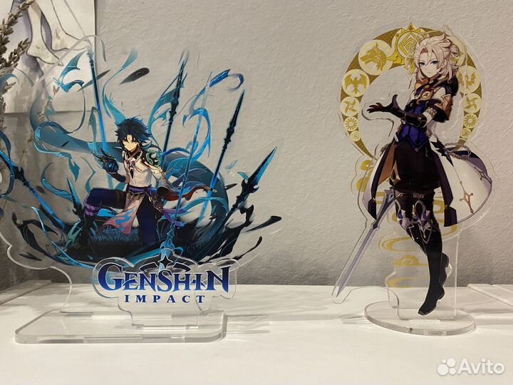 Акриловые фигурки геншин импакт аниме