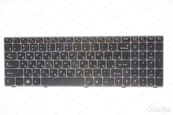 Клавиатура Lenovo G570, G575, G770, Z560, Z565, се