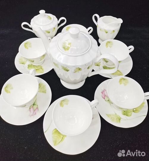 Чайный сервиз костяной фарфор 15 пр