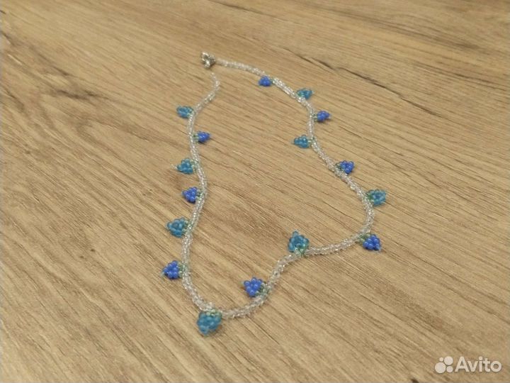 Бусы с ягодками из бисера