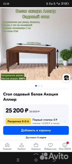 Стол садовый IKEA applaro