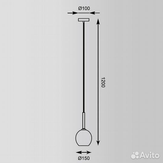 Люстра подвесная на кухню современная