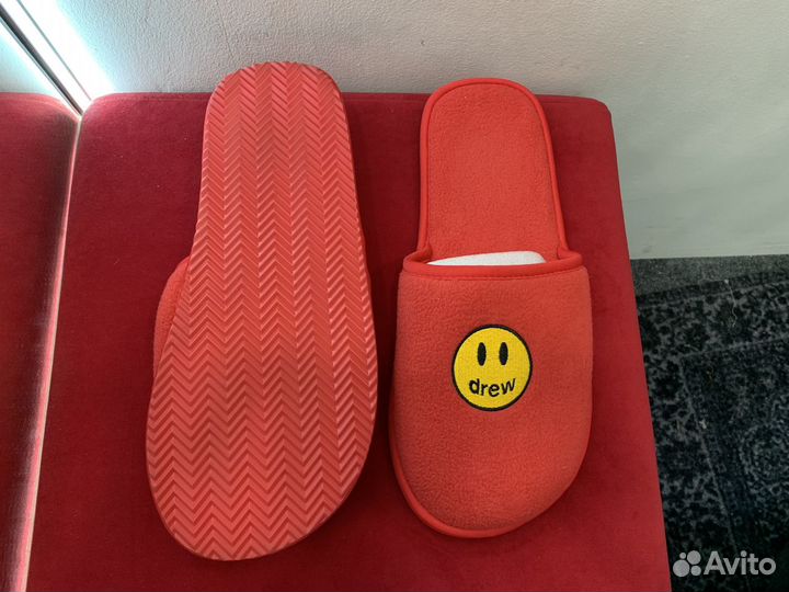 Тапочки drew house mascot slippers red оригинал