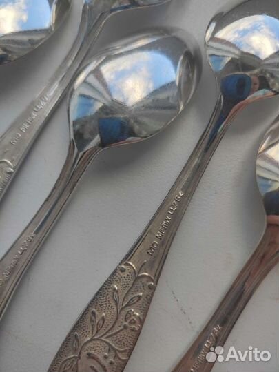 Мельхиоровые чайные ложки СССР