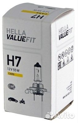 Лампа накаливания valuefit H7 12V 55W PX 26d 8